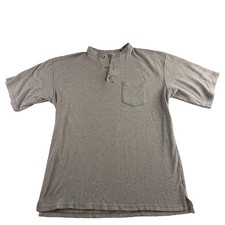Tyndale FR Henley Shirt Mens XL Gray Flame Resistant ARC Rated Ebt 10.9 USA Made