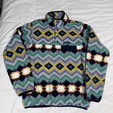 Patagonia Synchilla Snap-T Fleece Pullover Timber Twist Aztec Fleece Womens S