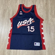 Team USA Jersey XL Hakeem Olajuwon #15 Olympics United States NBA Game-day Shirt