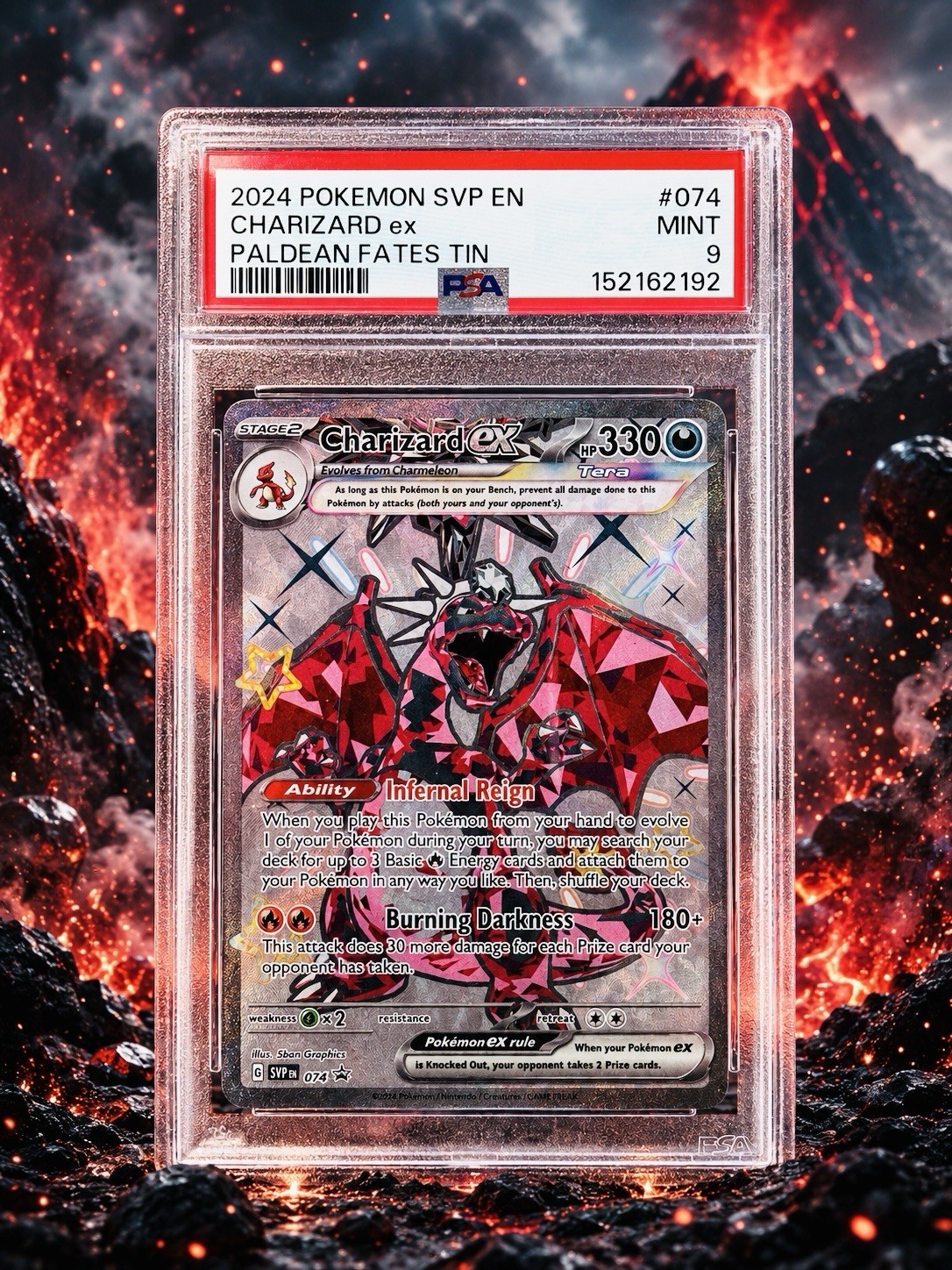 Pokémon TCG Charizard ex 074 Black Star Promo | PSA 9 view 1