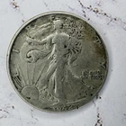 1942 Walking Liberty Silver Half Dollar, 90% Silver