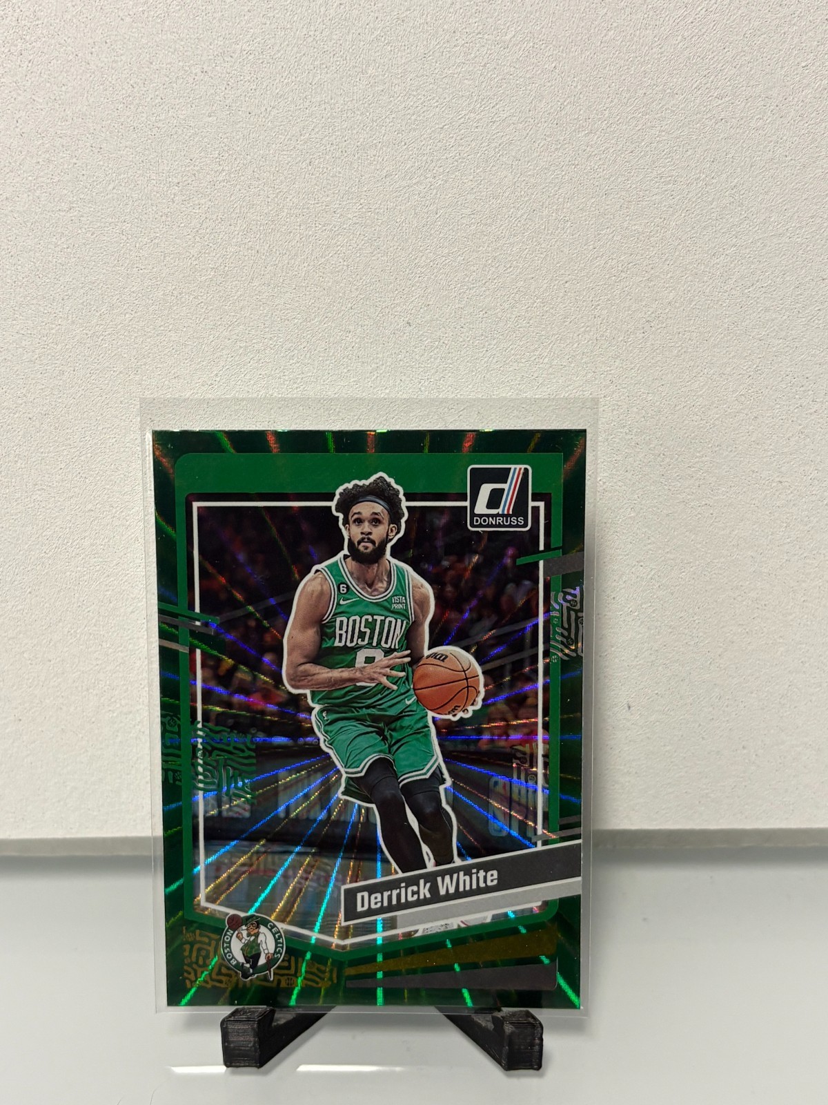 2023-24 Panini Donruss - Derrick White No.3 Holo Green Laser