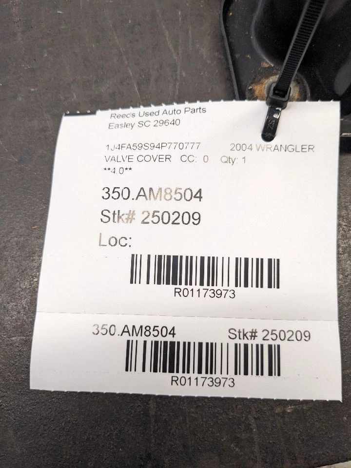Cubierta de válvula Jeep TJ Wrangler OEM 4,0 L 1998 1999 2000 2001 2002 2003 2004 1173973 Foto 2 de 4