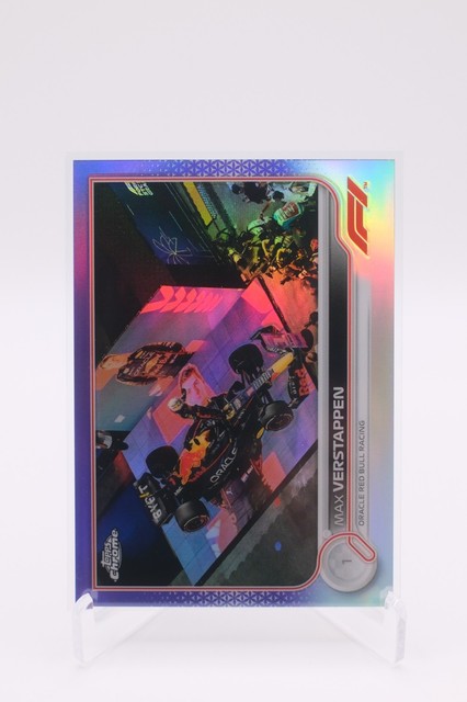 Max Verstappen /399 2022 Topps Chrome Formula 1 Racers #3 Purple Refractor