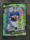 2025 Panini Prizm - Rookies Jaxson Dart #332 Neon Green Pulsar Prizm (RC)