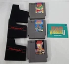 X-326 VINTAGE ORIGINAL NINTENDO NES DRAGON WARRIOR I, II, III VIDEO GAMES