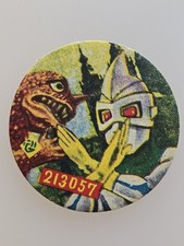 Ultraman Ultraman Silver Hero Red Eyes Round Menko Card Japan Vintage Tokusatsu