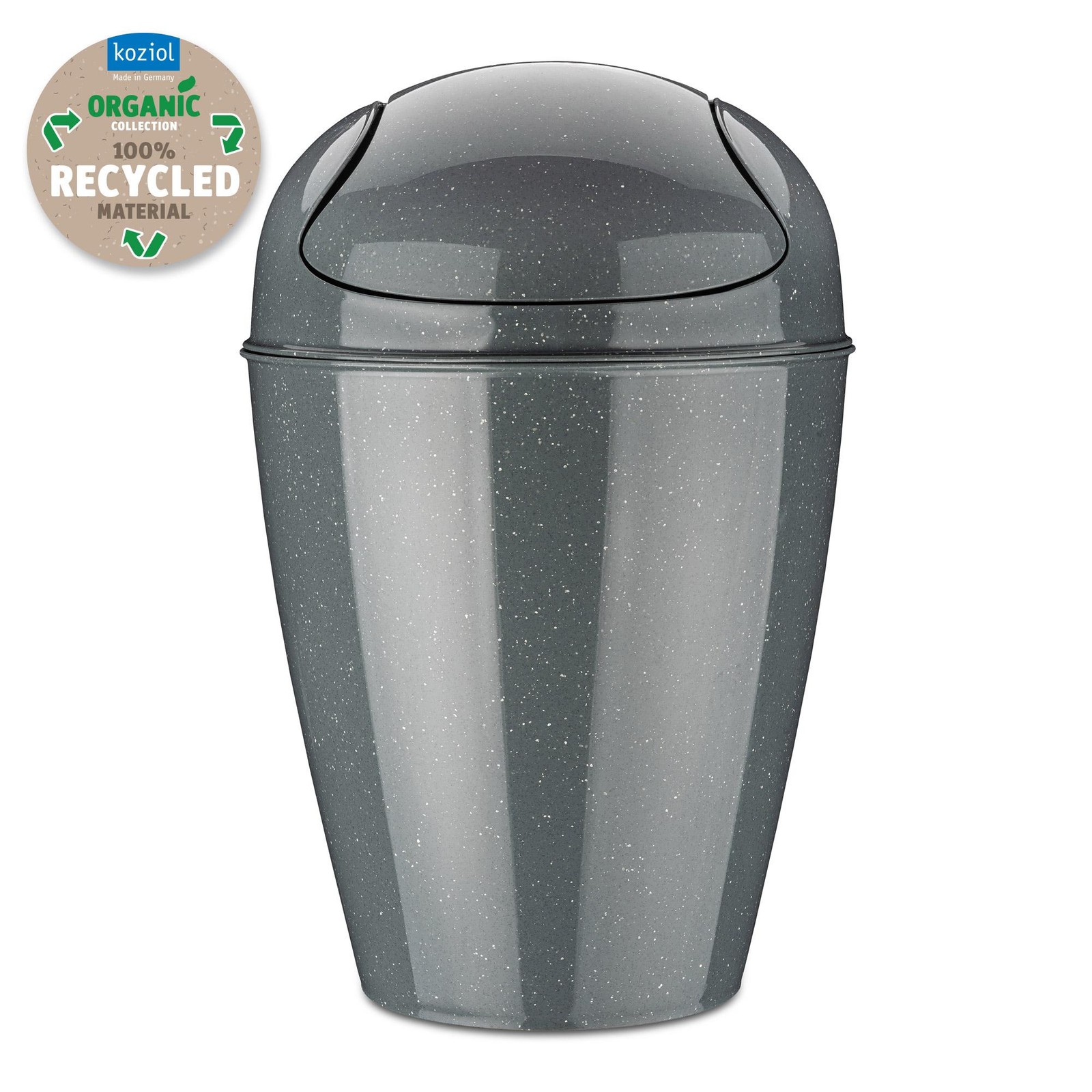 KOZIOL DEL M Cestino Gettacarte 12L Grigio: Design per Ufficio Moderno