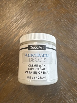 DecoArt Americana Decor Clear Transparent Seal and Protect Creme Wax, 8 Fl. Oz.