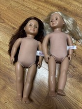 lot of 2 Our Generation 18" dolls blonde/brunette no clothing included EUC