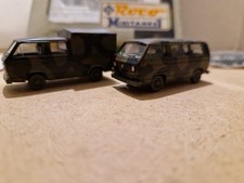 Arredi Per Plastico Ferroviario H0 Coppia Di Automezzi Militari Roco 807 Rif Scc