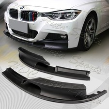 For 2012-2018 Bmw M-sport M-tech Unpainted Black Front Bumper Body Kit Lip 2pcs