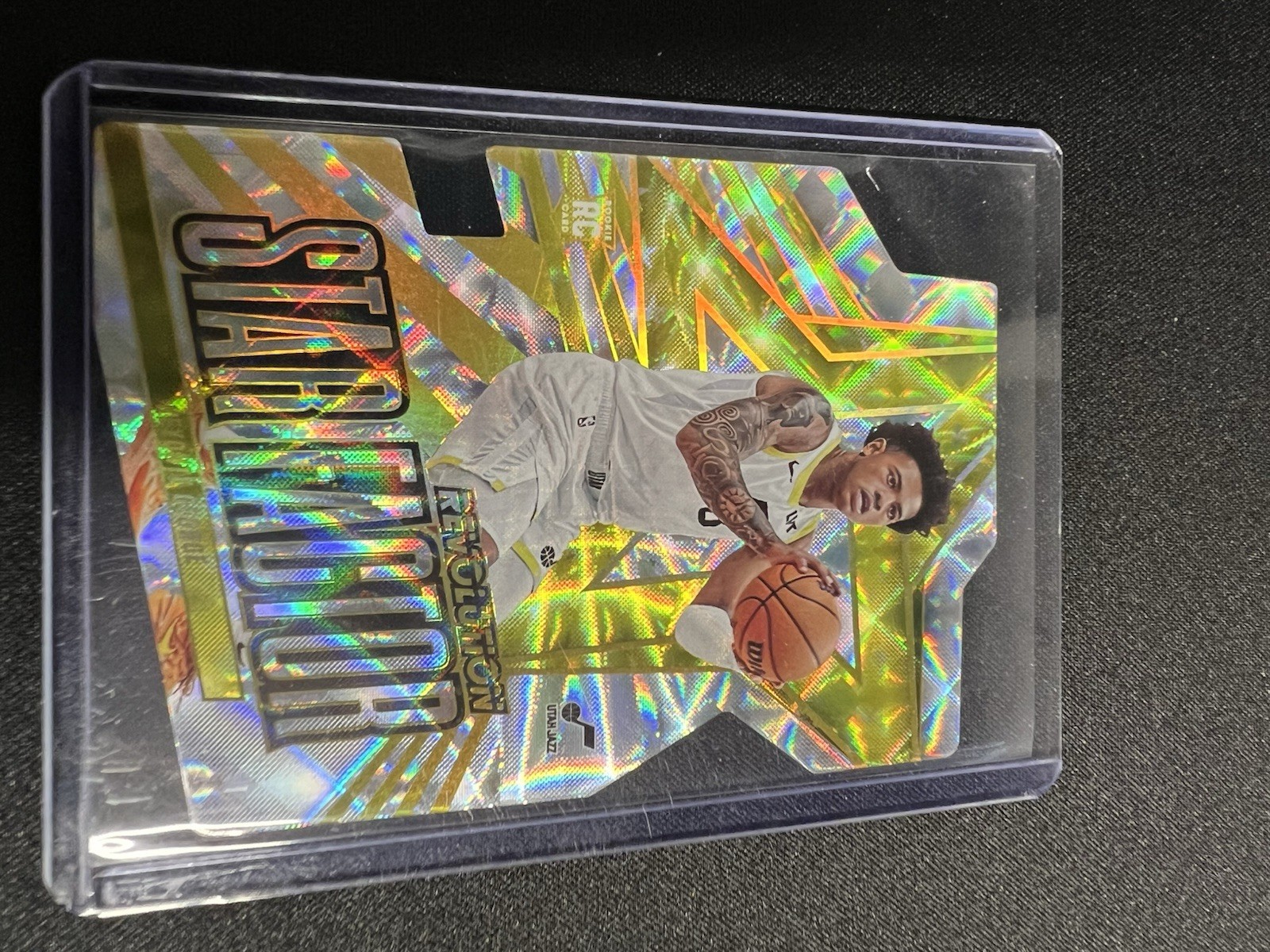 2023-24 Panini Revolution - Star Factor Die Cut Keyonte George #19 Utah Jazz RC