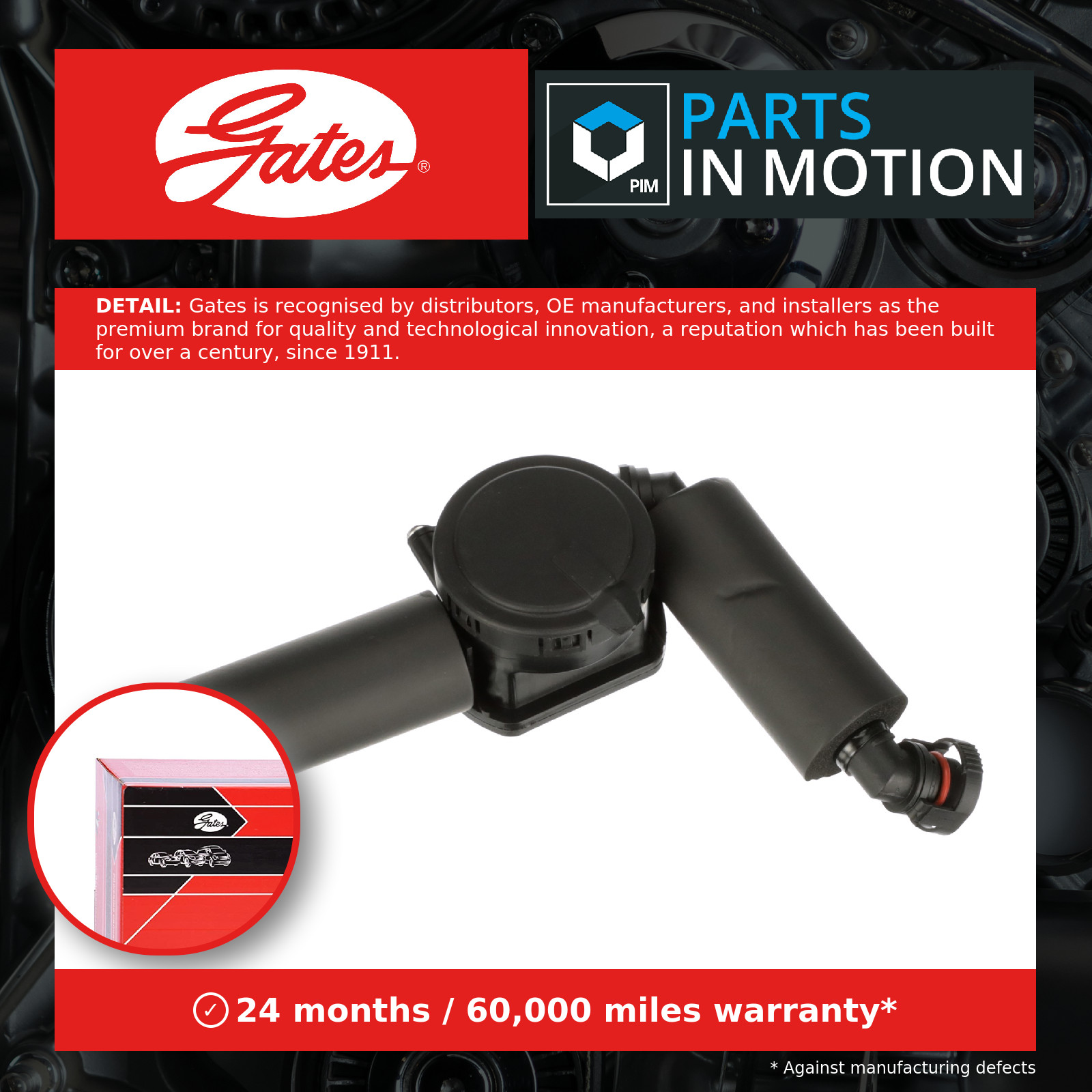 Crank Case Breather Pipe Hose fits BMW X5 E53 4.8 04 to 06 N62B48A Gates Quality - Image 13