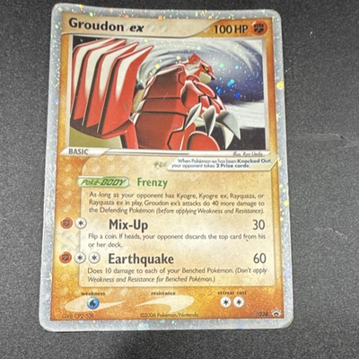 #ad #ad Pokémon Groudon EX Promo Holo Card 038 Nintendo Basic 100HP English 2006 TCG $50.00