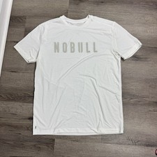 No Bull White Shirt Short Sleeve Tshirt Women s Size Large Athlete Workout