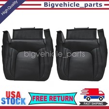 Driver Passenger Bottom Seat Cover Black For 2003-2005 Dodge Ram 1500 2500 3500