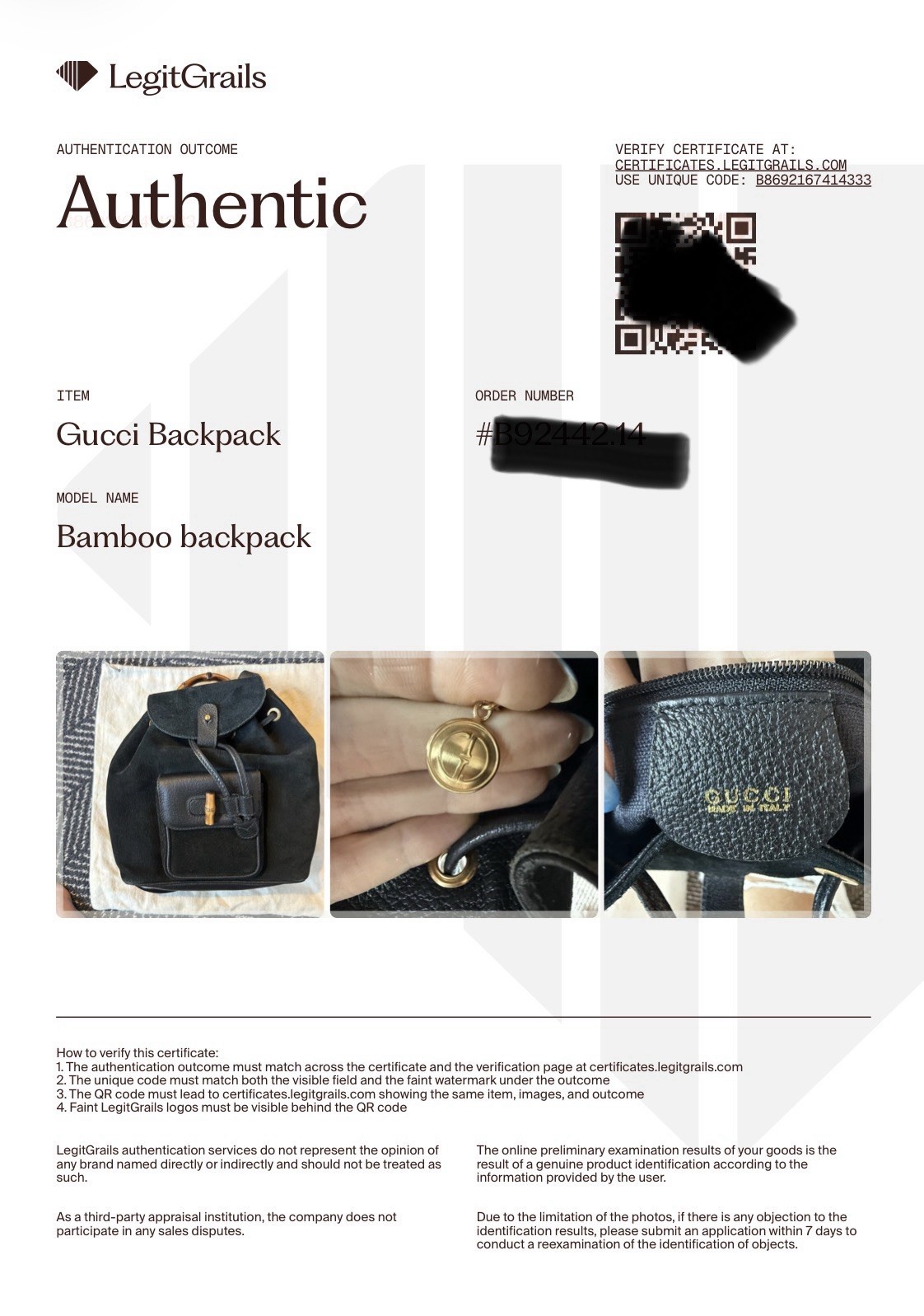 Gucci Bamboo Mini Backpack Vintage Black Suede Leather Authenticated Rare 90s image 9