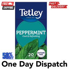 Tetley Fresh Mint Tea, Box of 20 Teabags ? Sweet, Refreshing Peppermint