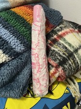 Sanrio Hello Kitty Pink  White Large Auto Open/Close Umbrella with Cover NEW 