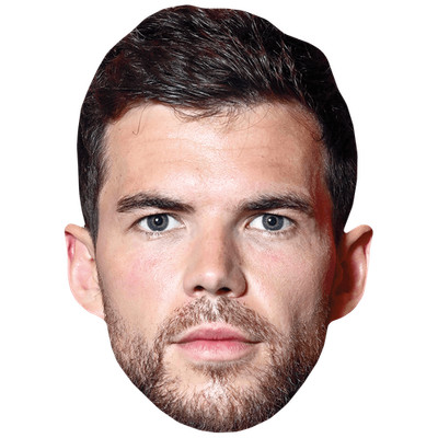 Luke Newton (Beard) Celebrity Mask, Flat Card Face, Fancy Dress Mask