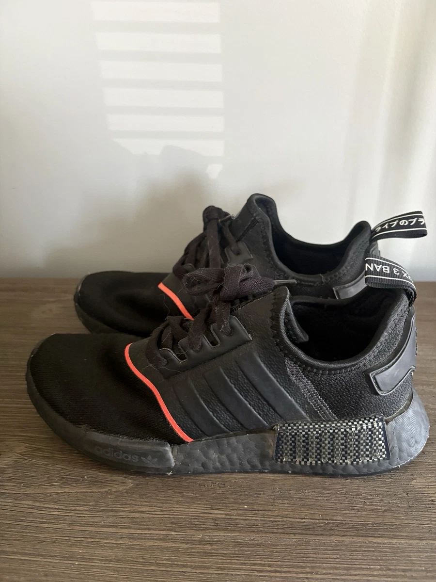 Adidas NMD_R1 Black Solar Red for sale | eBay