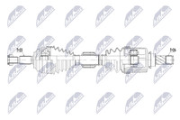 NTY Antriebswelle NPW-RE-263 FüR Renault