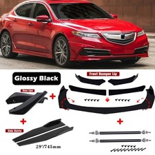 Front Bumper Spoiler Splitter Kitside Skirtrear Lip Body Kit For Acura Tl Tlx