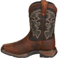 Durango Unisex Big Kids' 8" Lil' Durango Western Boot Tan/Black - DWBT050 Color