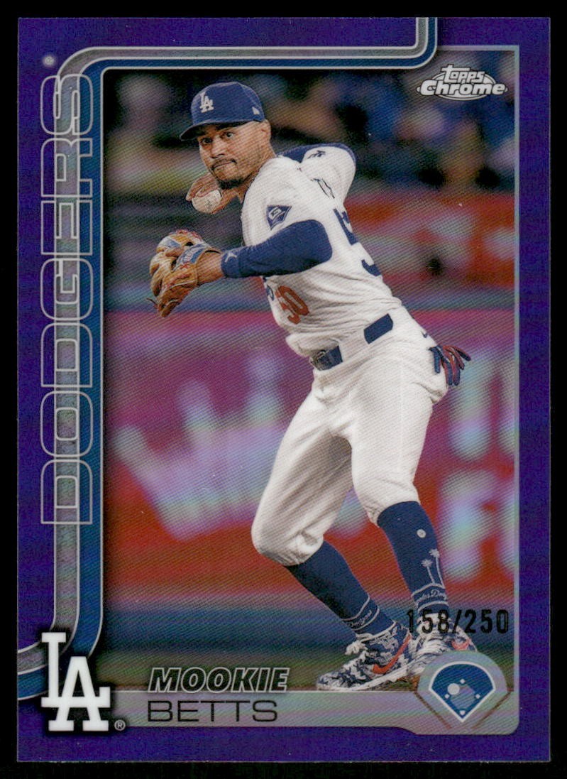 Mookie Betts 2025 Topps Chrome Purple Refractors #50 #/250
