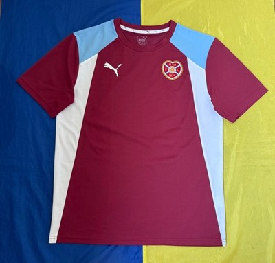 HEART OF MIDLOTHIAN 2016-2017 PRE-MATCH SOCCER JERSEY FOOTBALL SHIRT PUMA Sz.L