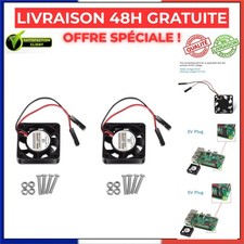 Ventilateurs Raspberry Pi 30 x 30 x 7 mm 3,3 V DORHEA Lot de 2