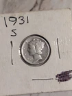 1931 D Mercury 90% Silver Dime Key Date from Denver Mint 060525 06c
