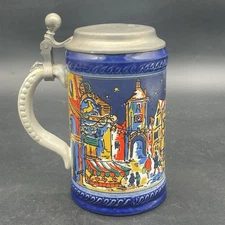 1980 Rothenburg Christmas Fair, Beer Stein 3rd Annual, Germany