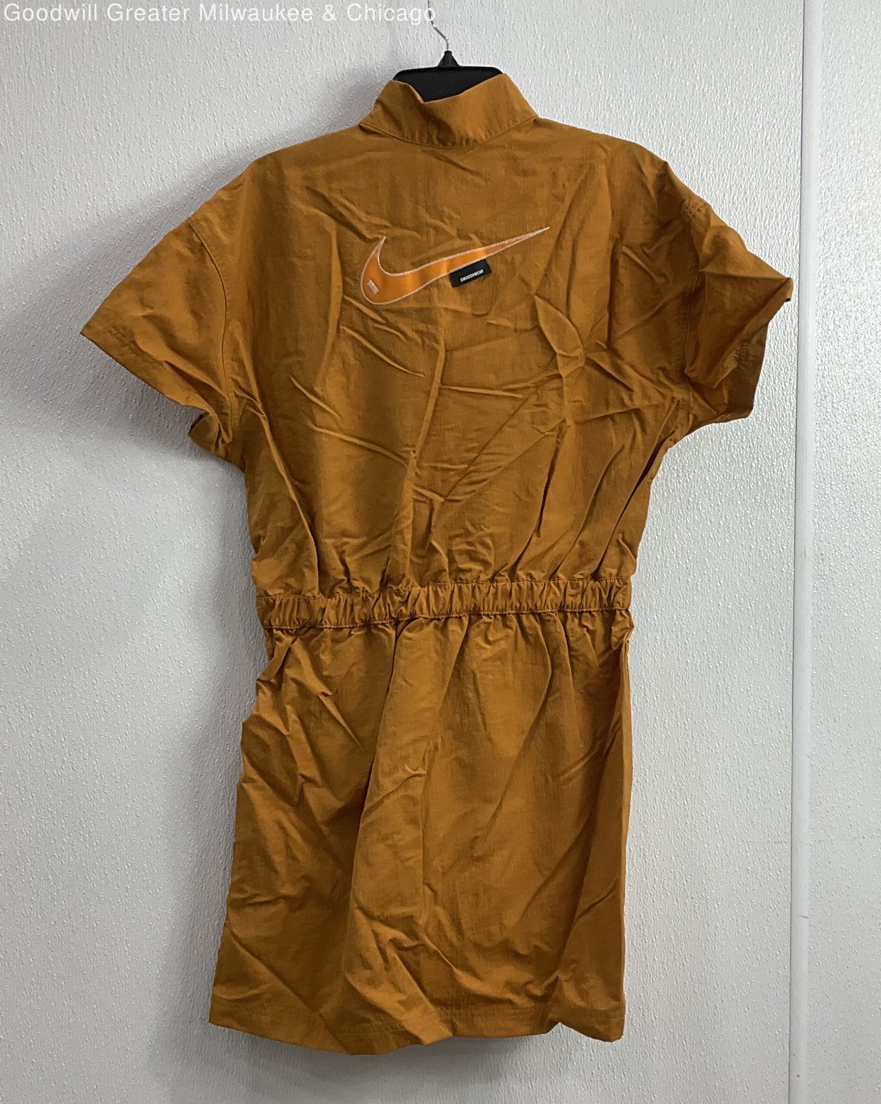 NWT Nike Women's Size L Yellow Quarter Zip Dress thumbnail 2