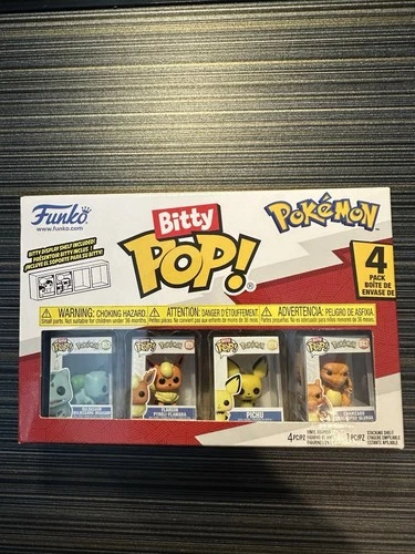 Funko Pop! Bitty: Pokemon - Bulbasaur, Flareon, Pichu, and Charizard - 0.9 Inch
