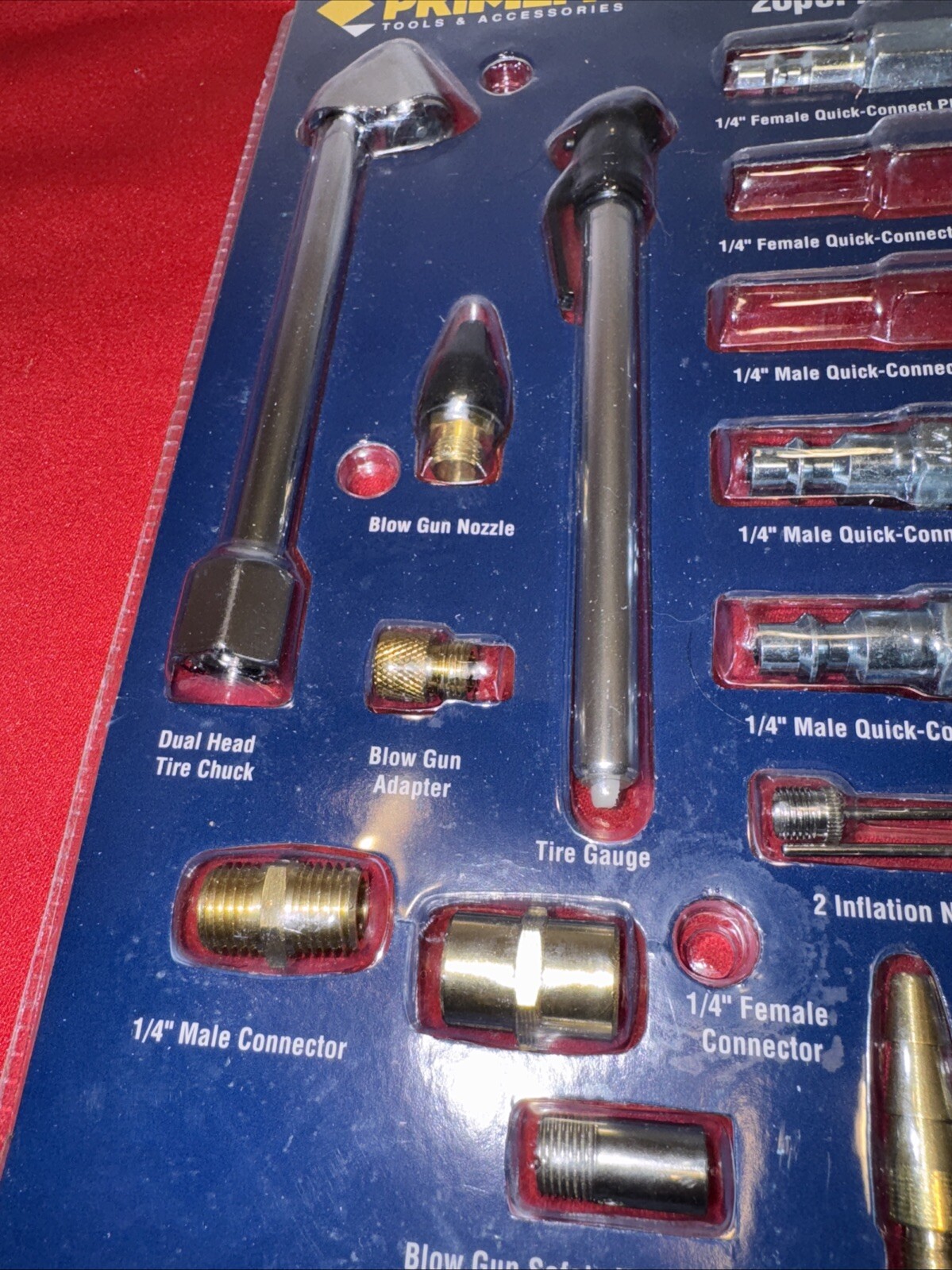 Primefit Tools and Accessories Air Accessory Kit 15 Pc Starter Open Package