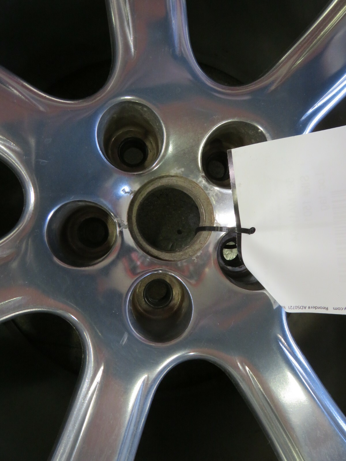 Maserati M128 Coupe, Rear, Ball Polished, 7 Spoked, Used, P/N 292783