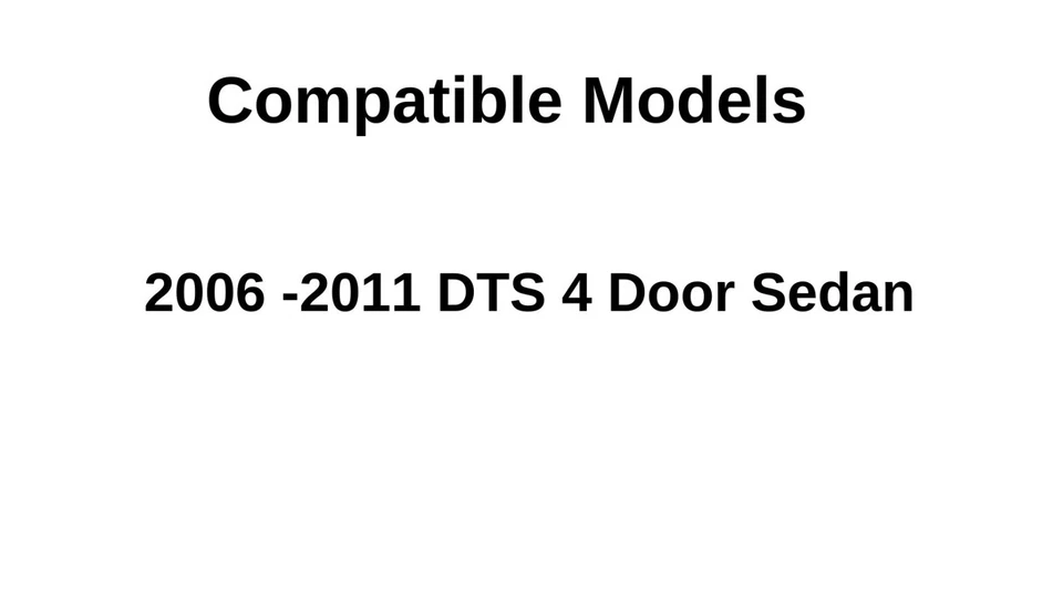 Se adapta a 06-11 Cadillac DTS Sedán lado del conductor fuente izquierda puerta ventana vidrio laminado Foto 3 de 4