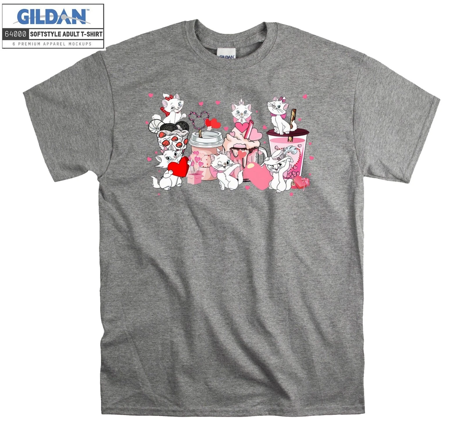 Felpa con cappuccio Disney Gli Aristogatti Maria Gatto San Valentino S uomo donna unisex AC186