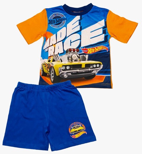 Boys Cars Hot Wheels Pyjamas Dsney Lghtnng McQueen Sleepwear Age 1