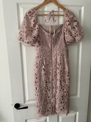pink lace open back dress Faviana Lace-up Knot Back Prom Dress E11213 Light Pink / 00 main image 0