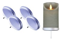 4X Kerzenhalter KerzenstäNder FüR Led Kerzen Adventskranz Ø 8Cm Kerzenteller