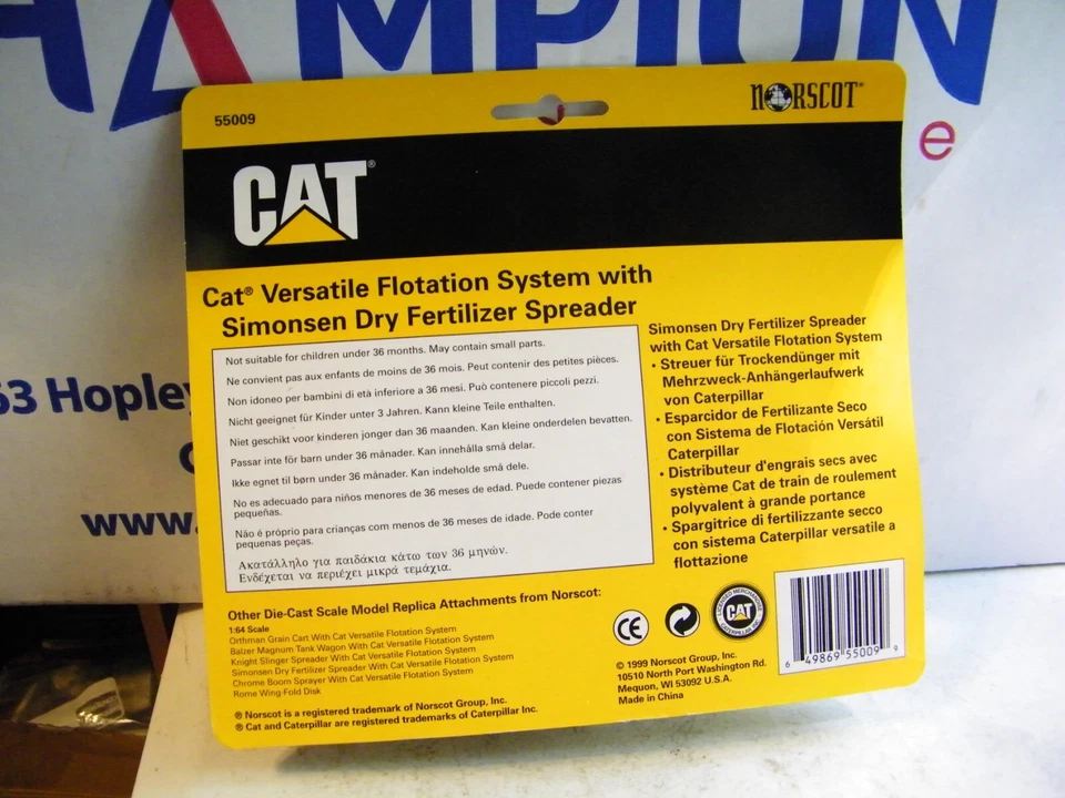 NEW Norscot CAT Versatile Flotation System-With Simonsen Dry Fertilizer Spreader - Image 2 of 2