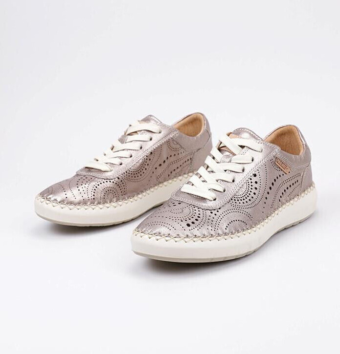 Women Pikolinos Mesina Perforated Leather Fashion Sneakers NEW