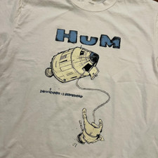 New Popular Hum Band White T-Shirt Cotton Full Size Unisex RM757
