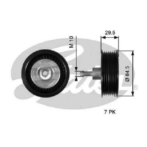 Aux Belt Idler Pulley fits FORD TRANSIT 2.2D 07 to 18 Guide Deflection Gates New - Image 20
