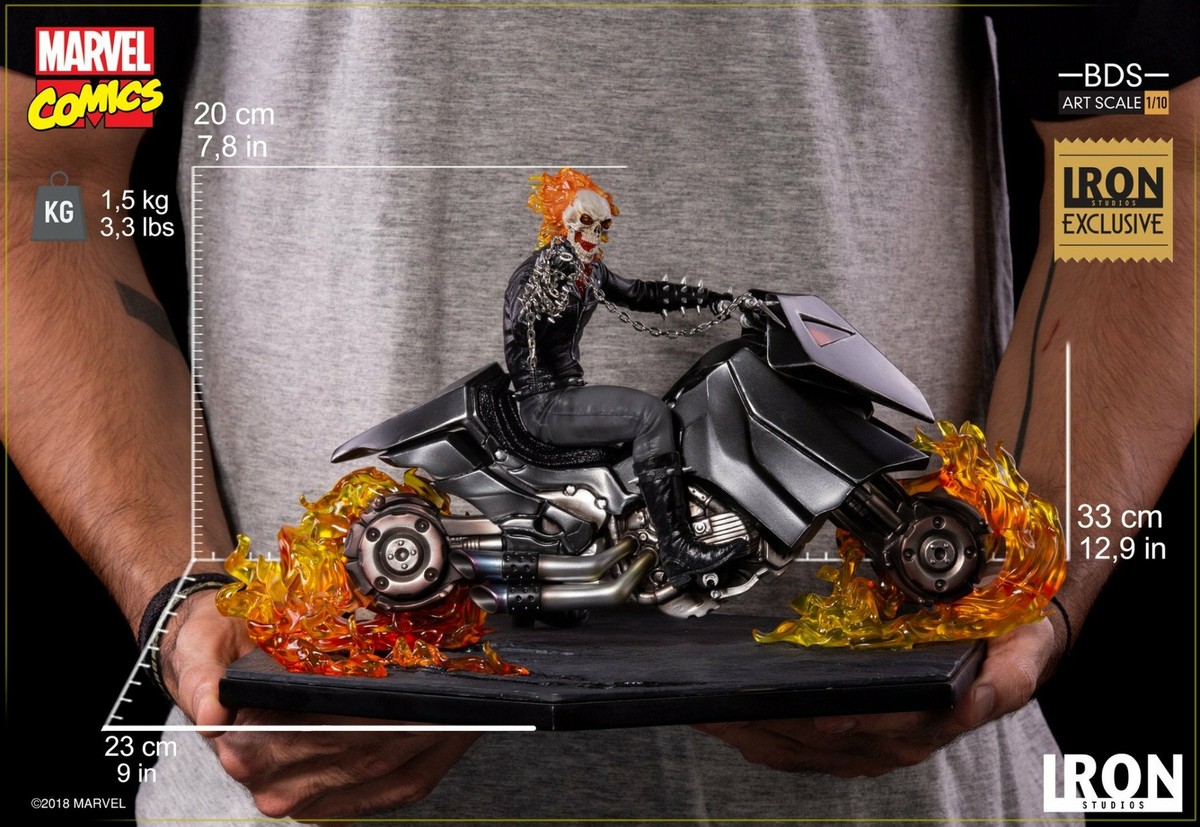 Iron studios 1/10 Ghost Rider Motorcycle Figure limited edition