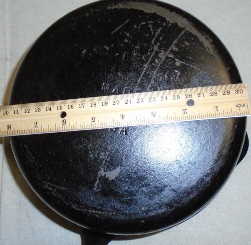 Cast Iron Pot W/Hinged Skillet Lid Bread Making 8FS W/ Lid 4 IN 1 Set USA READ - Picture 14 of 16