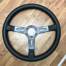 Genuine Lancia leather steering wheel. Delta Turbo HF Integrale. RETRIMMED!  7C